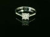 Zeitlose Eleganz in 18 Karat Weissgold – Diamantring für stilbewusste Momente - YZ0004918